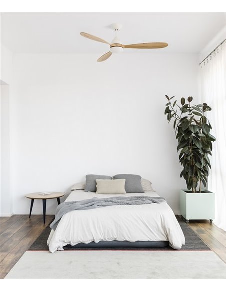 Ventilador de techo con luz blanco SMART Poros - Faro