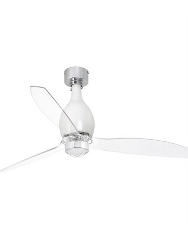 Ventilador de techo de tres palas con luz y motor DC Mini Eterfan - Faro