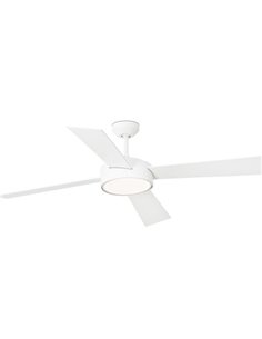 Ventilador de techo con luz y motor DC blanco Hydra - Faro