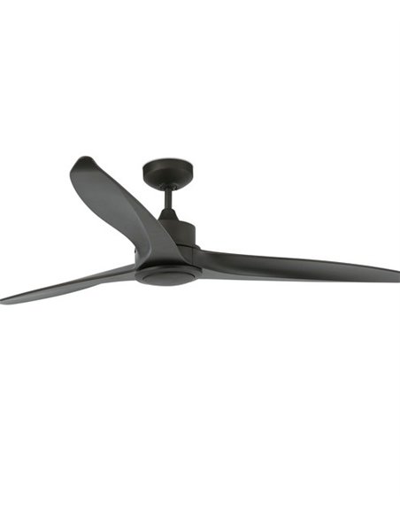 Ventilador de techo con luz marrón con motor DC SMART Tonic - Faro