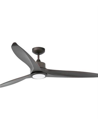 Ventilador de techo con luz marrón con motor DC SMART Tonic - Faro