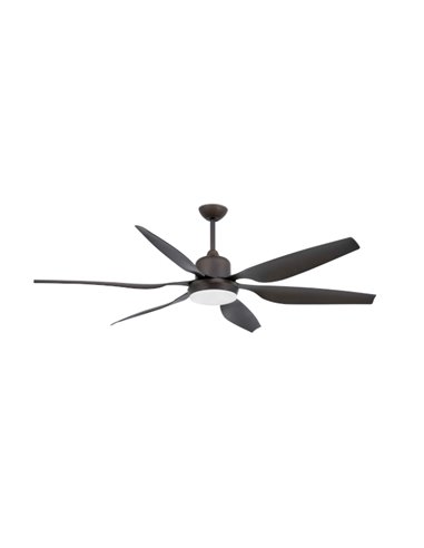 Ventilador de techo marrón con motor DC Tilos - Faro