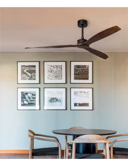 Ventilador de techo madera SMART con motor DC JUST Fan - Faro