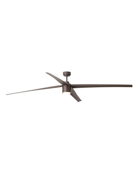 Ventilador de techo marrón con luz LED y motor DC SMART Attos - Faro