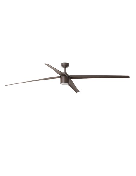 Ventilador de techo marrón con luz LED y motor DC SMART Attos - Faro