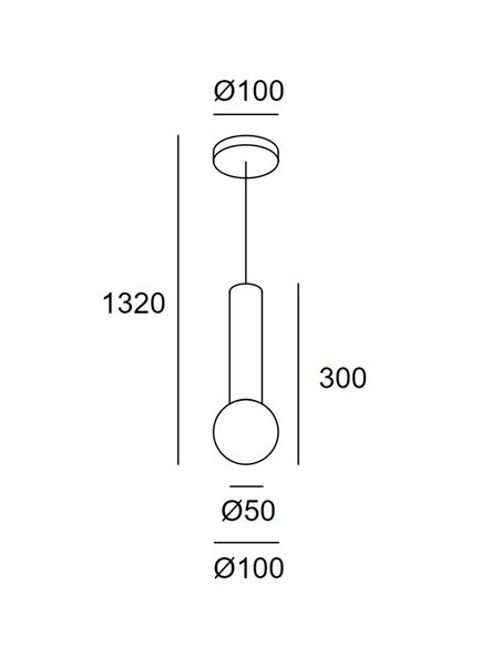 Lámpara colgante Mist – Leds C4
