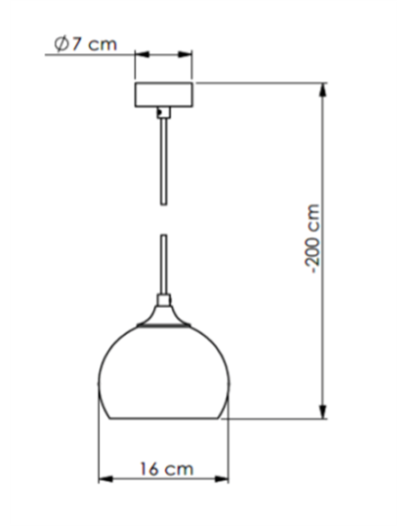 Colgante de techo Marlena - Pedret Lighting
