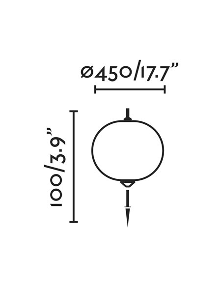 Lámpara estaca de exterior Saigon – Faro – Pantalla R45 blanco