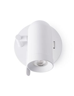 Aplique de pared Orleans – Faro – Orientable, blanco/negro/cromo