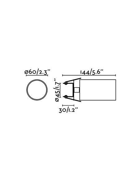 Proyector de techo empotrable Stan – Faro – Orientable, GU10