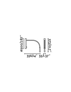 Aplique de pared con lector Flin – Faro – Lámpara de lectura LED, orientable 2