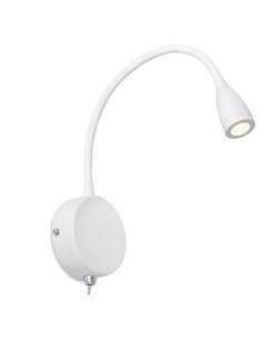 Aplique de pared Loke – Faro – Lámpara flexo de lectura LED, Orientable