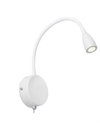 Aplique de pared Loke – Faro – Lámpara flexo de lectura LED, Orientable