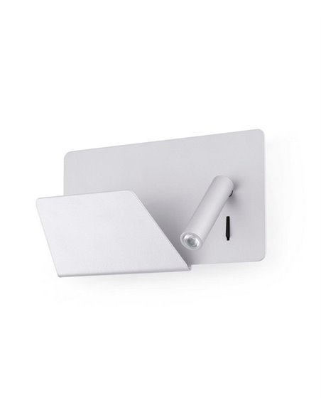 Aplique de pared Suau – Faro – Izquierdo, Lector LED 3000K