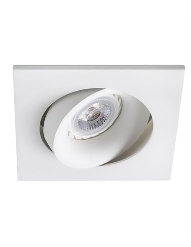 Foco de techo cuadrado Argón – Faro – Downlight GU10, 11.5 cm