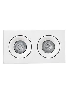 Foco de techo Downlight Argón – Faro – Downlight 2 luces, GU10, 23.2 cm 