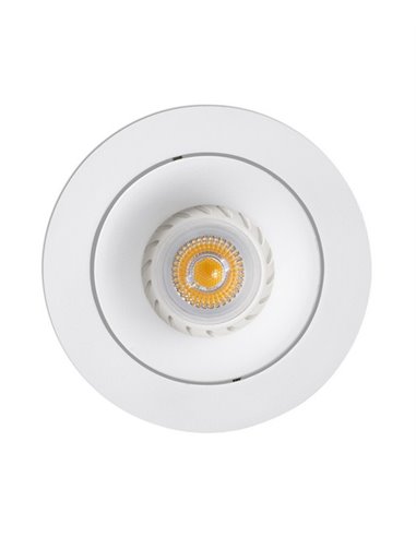 Downlight de techo redondo Argón – Faro – Lámpara empotrable GU10, Ø 11.4 cm