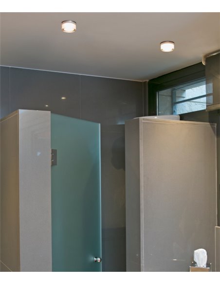 Plafón de techo Ebba – Faro – Lámpara de baño, LED 3000K, Ø 7 cm