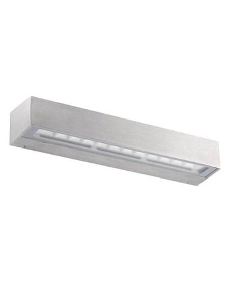 Aplique de pared de exterior Tacana – Faro – Lámpara de aluminio satinado, IP65, LED 3000K