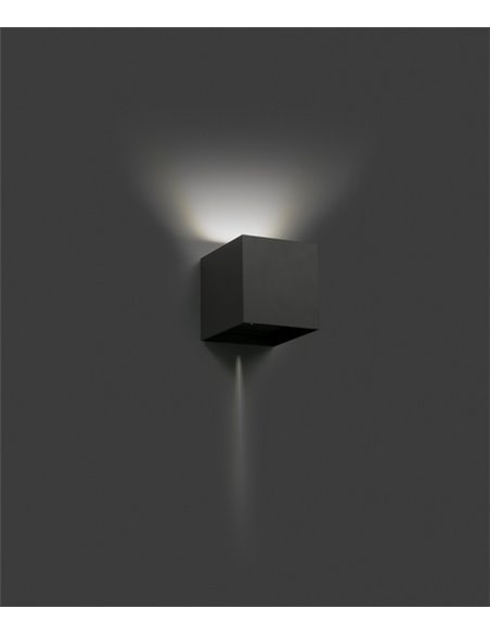 Aplique de pared de exterior Olan – Faro – Aluminio, IP65, LED 3000K