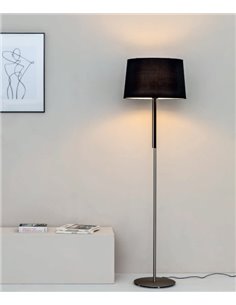 Lámpara de pie Volta – Faro – Pantalla tejido