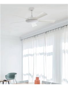 Ventilador de techo con luz LED y motor DC Saona - Faro