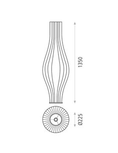 Lámpara de pie Mirta – ACB – Pantalla textil, 135 cm  2