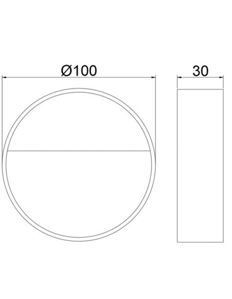 Lámpara de pared de exterior Spica – ACB – Lámpara antracita, IP65, 10 cm