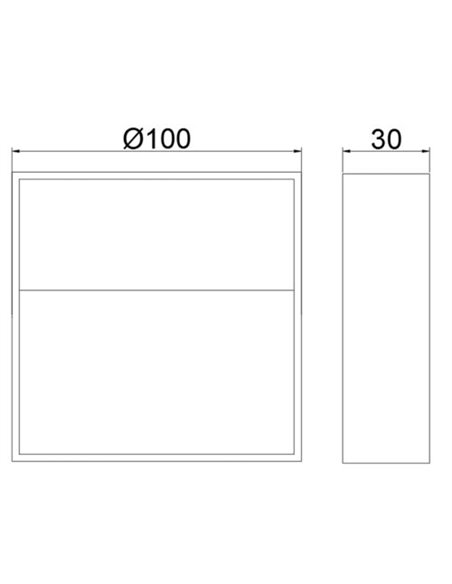 Lámpara de pared de exterior Nashira – ACB – Lámpara antracita, IP65, LED 3000K