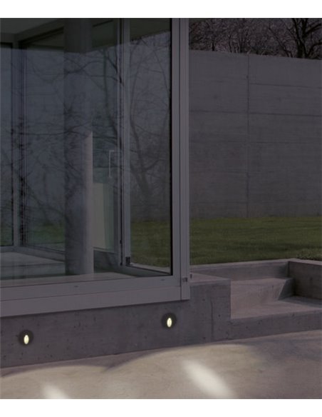 Foco empotrable de exterior Orion – ACB – Lámpara antracita, LED 3000K, 6.2 cm