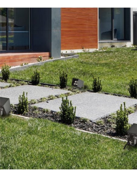Proyector de exterior Apus – ACB – Lámpara antracita, IP65, LED 3000K