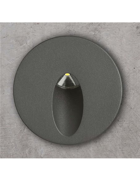 Foco empotrable de exterior Orion – ACB – Lámpara antracita, LED 3000K, 6.2 cm
