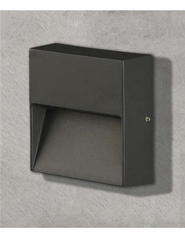 Lámpara de pared de exterior Nashira – ACB – Lámpara antracita, IP65, LED 3000K