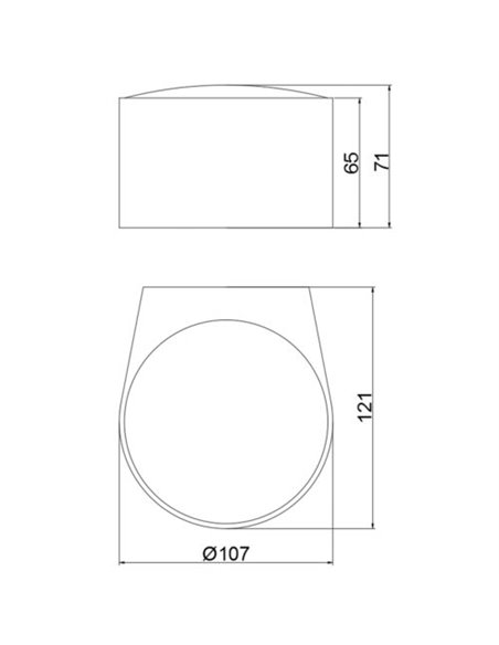 Aplique de pared de exterior Ania – ACB – Lámpara de pared antracita, LED 3000K