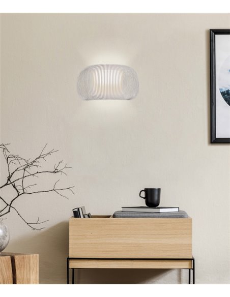 Aplique de pared Acrílico Mirta – ACB – Lámpara textil, 40 cm