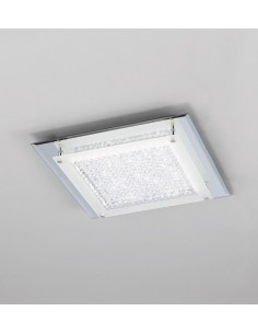 Plafón Crystal led cromo...