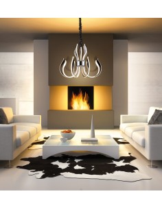 Colgante Versailles 8L Cromo - Mantra