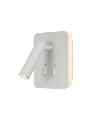 Aplique de pared Cayman – Mantra – Lámpara de lectura cuadrada 3000K LED