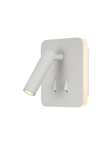 Aplique de pared Cayman – Mantra – Lámpara de lectura cuadrada 3000K LED