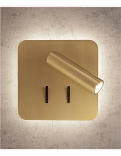 Aplique de pared Cayman – Mantra – Lámpara de lectura cuadrada 3000K LED