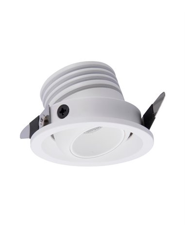 Downlight de techo Neptuno – Mantra – Blanco/Negro, 5 cm, LED