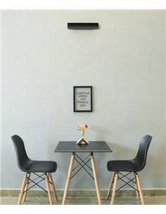 Aplique de pared Hanok – Mantra – Lámpara LED 3000K-4000K, Metal negro-blanco