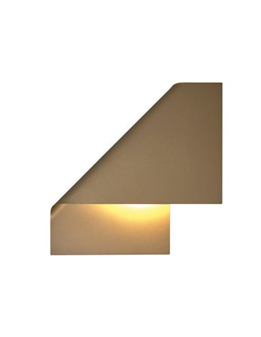 Aplique de pared decorativo Luppi – Mantra – Aluminio arena