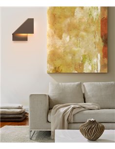 Aplique de pared decorativo Luppi – Mantra – Aluminio arena