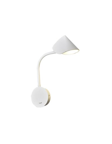 Aplique de pared Goa – Mantra – Lámpara de lectura con interruptor, LED 3000K