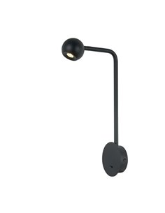 Aplique de pared Eyes – Cabezal orientable, Negro 2