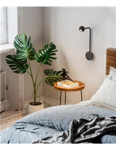 Aplique de pared Eyes – Cabezal orientable, Negro