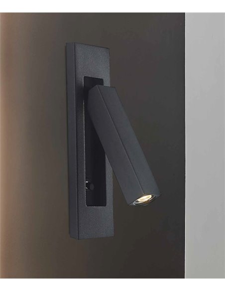 Aplique de pared Gokova – Mantra – Lámpara de pared empotrable, LED 3000K, Orientable