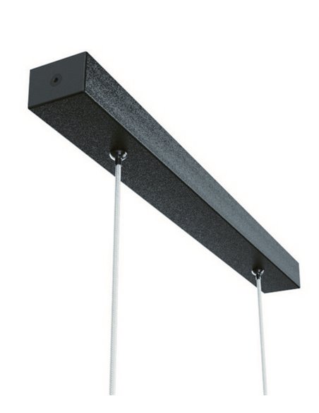 Colgante de techo Hanok – Mantra – Lámpara de oficina blanco+negro, LED 3000K, 110º