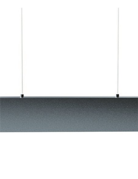 Colgante de techo Hanok – Mantra – Lámpara de oficina blanco+negro, LED 3000K, 110º